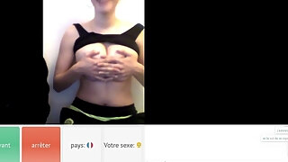 Omegle Webcam Flashing Big Melons - Big Titties