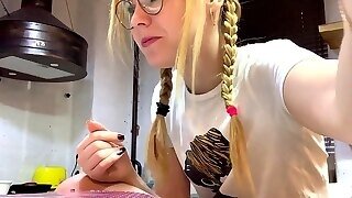 Teenage Ukrainian Tart Marice Play Lecturer With Dildo Bear