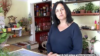 Natural Tits Mature Get Fucked In Flower Store