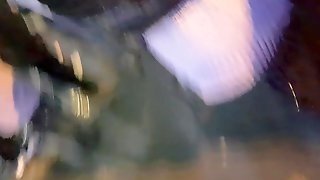 Candid Shiny Black Opaque Pantyhose Girl