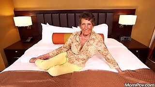 Inked Wrinkle Granny Gets Copulated