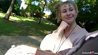 German Scout - First Anal Creampie I Tiny Girl Julia Juice I German Dreadlocks - Casting