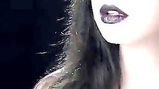 Smoking Goth Lady