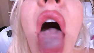 Hot Busty Blonde Makes Love To Her Dildo