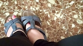 Chubby Feet, BBW Nylon Dildo