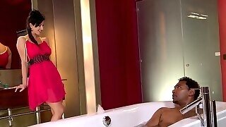 Bath With Huge Black Male Stick - Nicoleta Emilie
