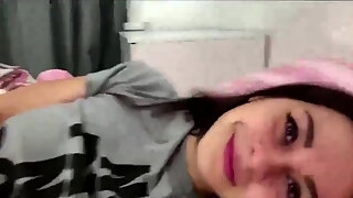 Convinced Dark Hair Girl Babe Girlfriend To Bang Her Sweet Pussy