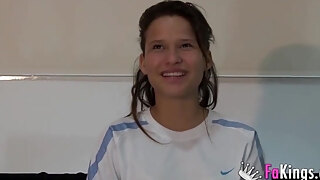 Enchanting Latina First Gangbang Scene