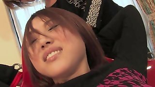 Dude Soaps And Shaves Hairy Pussy Of His Gorgeous Babe