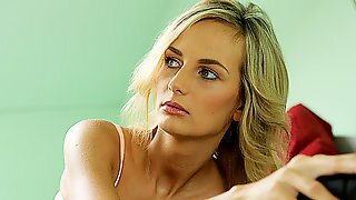Old4k. Blond Hair Girl Hair Lady And Old Husband Interrupted Tea To...