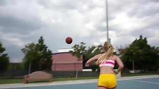 Allie Rae Playing Basketball