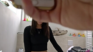 German Scout - Saggy Tits Teen Seduce To Fuck At Street Casting In Germany - Casting