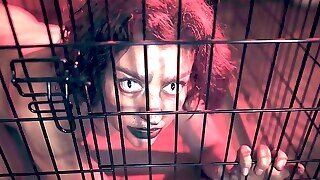 Encaged Beast Sovereign Syre Sucking A Big Black Shaft