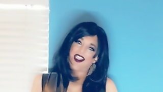 Sexy Stephanie Cd Masturbates In Latex