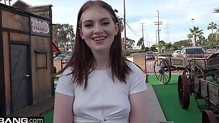 Maya Kendrick Amateur Teen Flashes Hairy Pussy On Mini-golf
