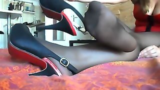 Showing Her Feet