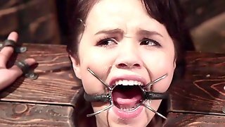 Little Slave Takes Huge Male Stick Up Her Bum
