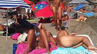 Sexy Nudist Ladies In Nature's Garb On The Beach