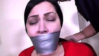 Raunchy Dark Hair Cassandra Cain Tied And Ga - Cassandra Cain