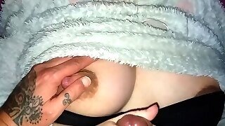 Teen Gets Tits Caressed And Then Swallows Sperm