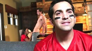 Excited Couple Satisfies Their Sex Hunger At The Sport Bar