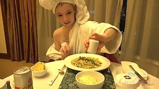 Footjob And Creampie Cumshot, Smoking And Food Fetish