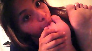 Latin Girl Licking And Sucking Her Sister Feet