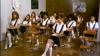 Retro College Girl With Furry Pussyfacesits On Horny Dude