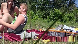 Natural Busty Spanish Babe Bangs Outdoor