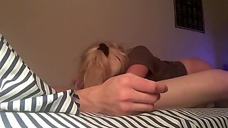 Blonde Girl Makes Love With Her Boyfriend