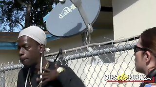 Mommy Cops Get Into The Hood To Copulate