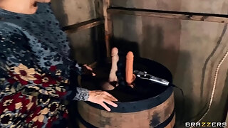 Welcome To Dee's Dungeon - Blonde Mom With Monster Tits Uses Anal Toy Dee Williams