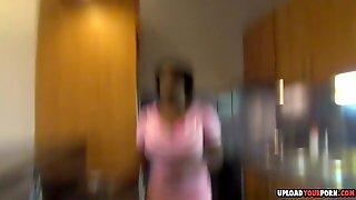 Ebony Fingers Her Pussy After A Nice Striptease