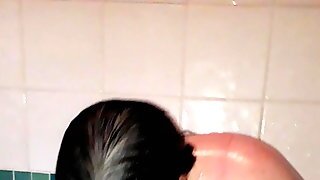 Bbw Wife In The Shower With Husbands Cock