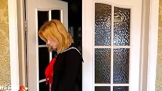 Daddy Rough Facefuck And Spanking With Big Ass Schoolgirl