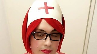 Crossdresser Latex Nurse & Corset