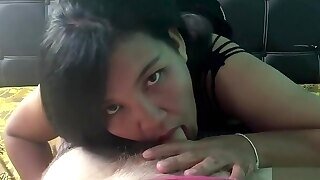 Asian Amateur Girlfriend In A Homemade Blowjob Video