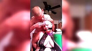 Plumper Dame Headshave Restrain Bondage