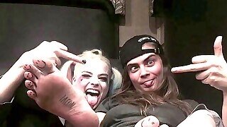 Cara Delevingnes Foot Worship