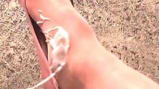 Squirting On Feet ,legs And Body