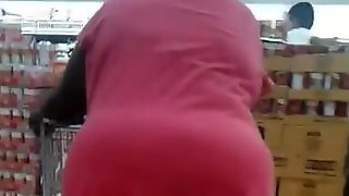 Almost Upskirt On A Big Booty Old Grandma