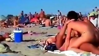Life At Cap Dagde Beach On A Hot Summer Day
