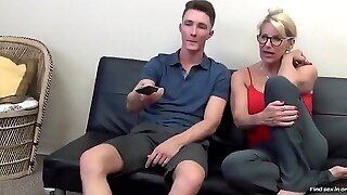 Horny Cougar Milf Seduces And Fucks Young Stud With Huge Coc