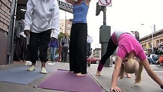 Sexy Milfs Street Yoga Feet