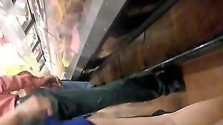 Sexy Teen Latina Bubble In Blue Shorts