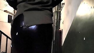 Husband Records On Camera How Wife In Tight Pants A Walk