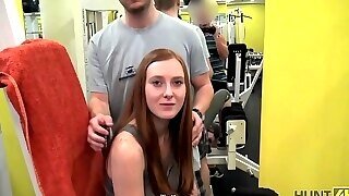 Hunt4k. Spontaneous Pickup In The Gym Causes Passionate Sex Scene