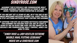 Sindy Rose & Lady Kestler Double Anal Fisting Lesbians