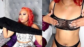 Phat Ass Ebony Panty Try On 28