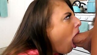 Blowpass - Gia Derza Gives A Sloppy, Messy Blowjob